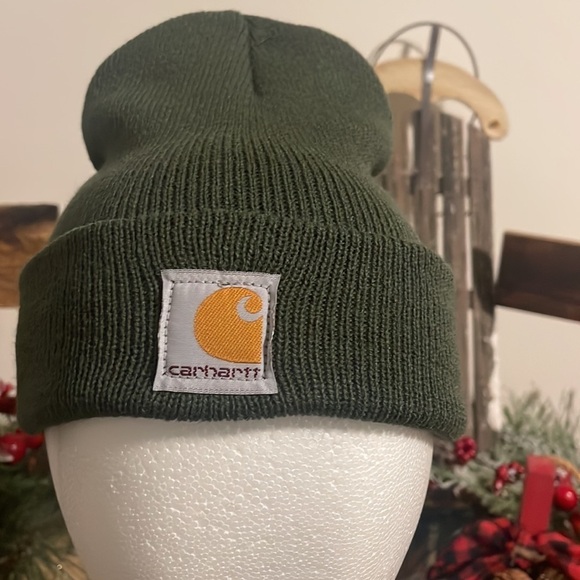 Carhartt beanie acrylic watch hat Toddler white cap NWT hiking Size OS - Picture 7 of 7